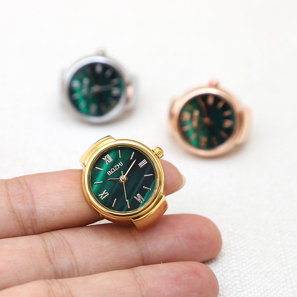 Crystal Ring Watch — Women's Vintage Finger Watch