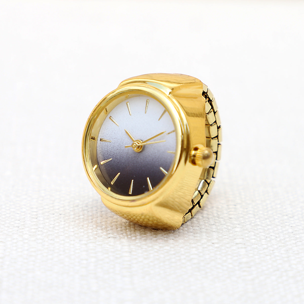 Crystal Ring Watch — Women's Vintage Finger Watch