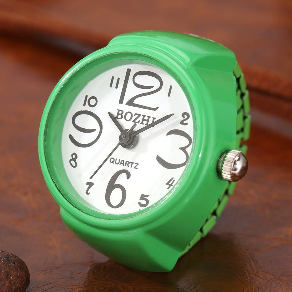 Couple Student Finger Watch Mini Creative Color Ring Watch