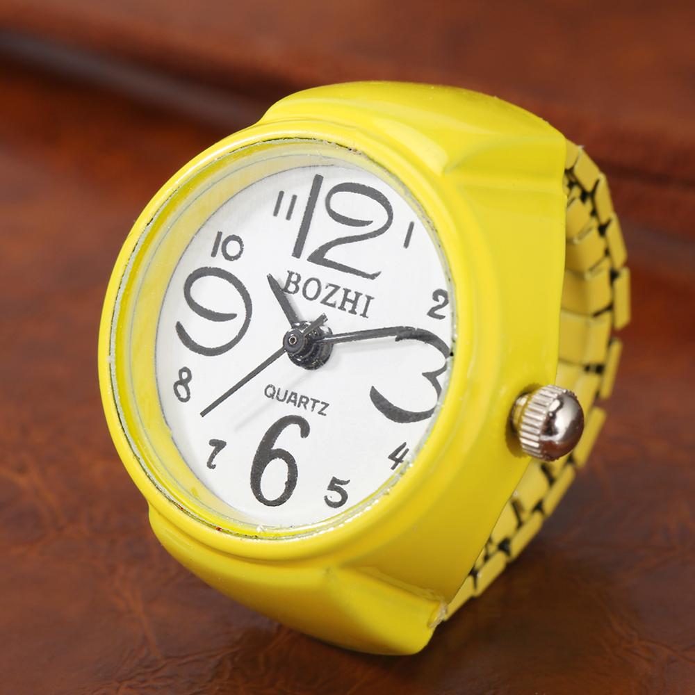 Couple Student Finger Watch Mini Creative Color Ring Watch