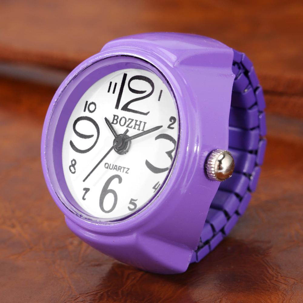 Couple Student Finger Watch Mini Creative Color Ring Watch