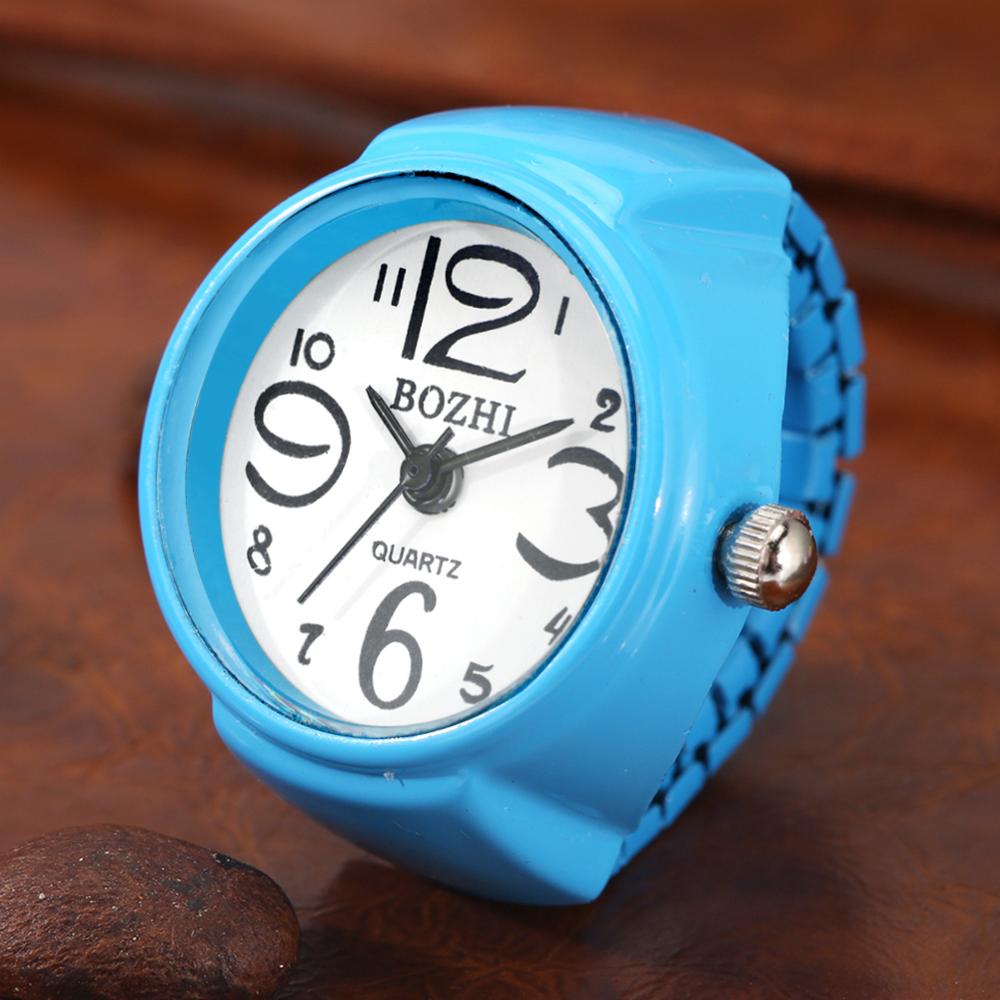 Couple Student Finger Watch Mini Creative Color Ring Watch