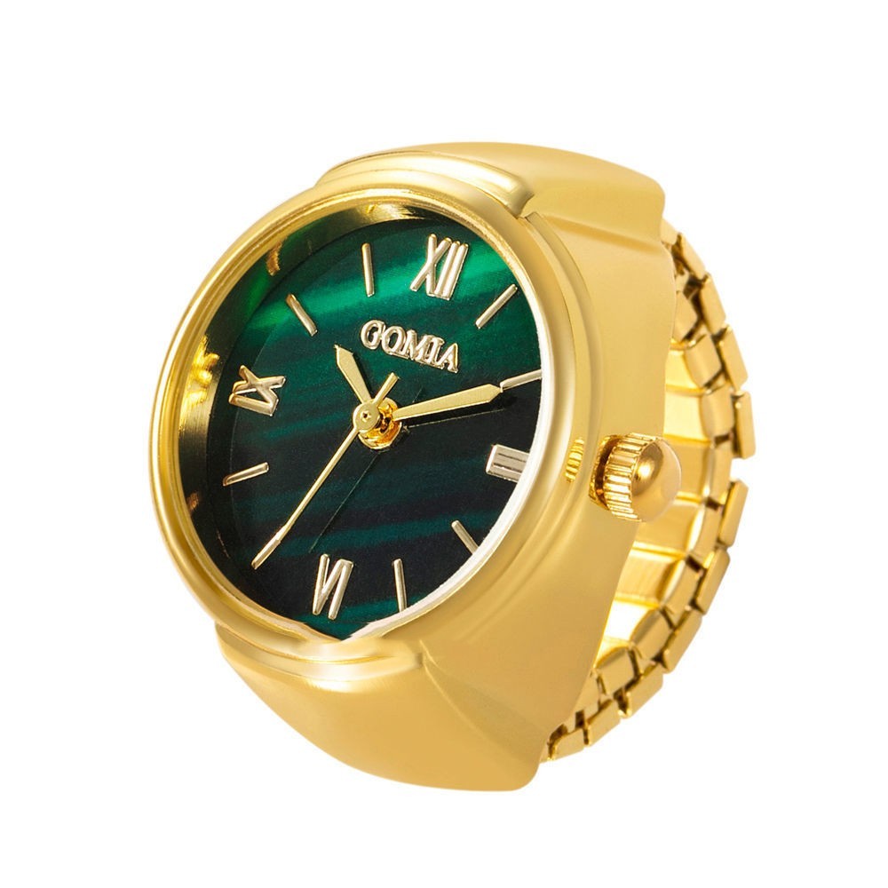 Crystal Ring Watch — Women's Vintage Finger Watch