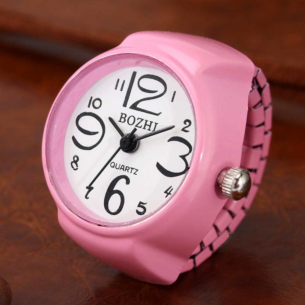 Couple Student Finger Watch Mini Creative Color Ring Watch